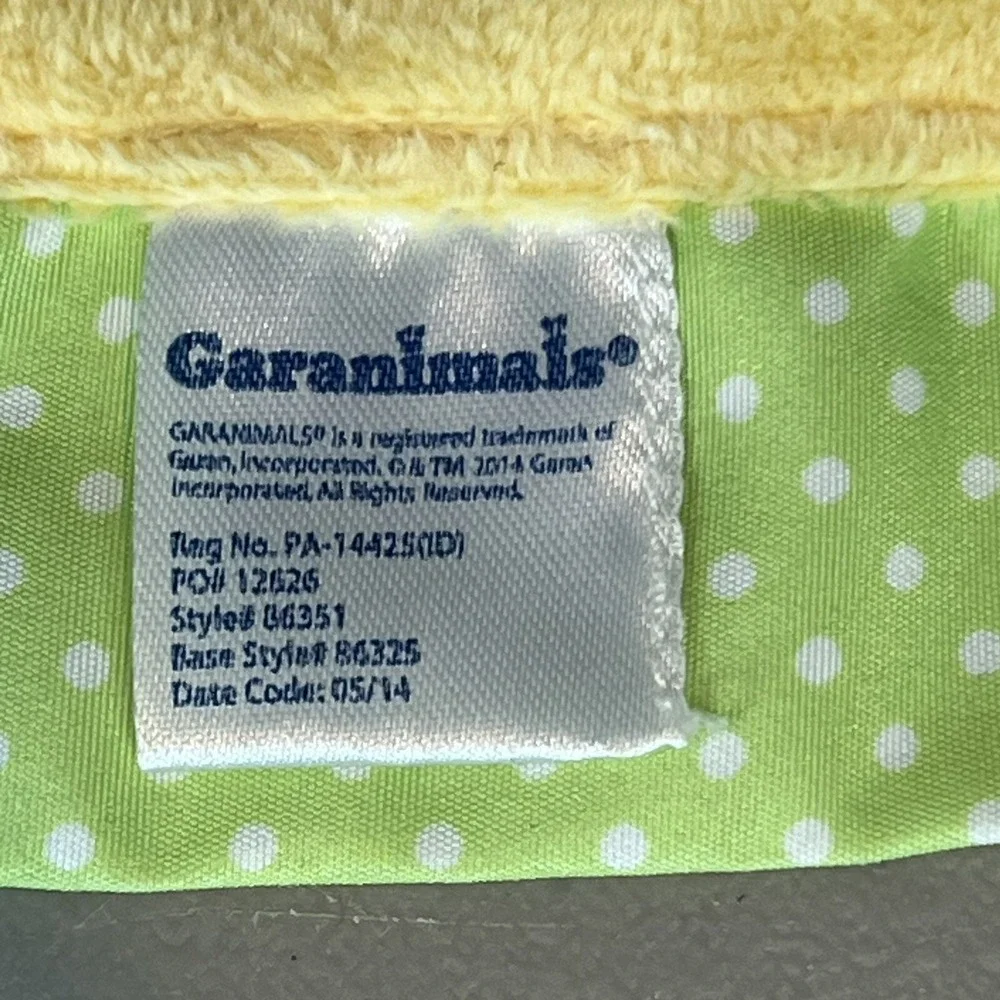 Garanimals My Best Friend Monkey Security Blanket Green Yellow Lovey Baby Plush